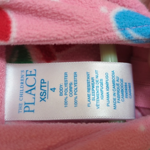 3 for $10 Bundle Sale! Children's Place Hooded Fleece Santa Sleeper Size XS 4 - Picture 3 of 4